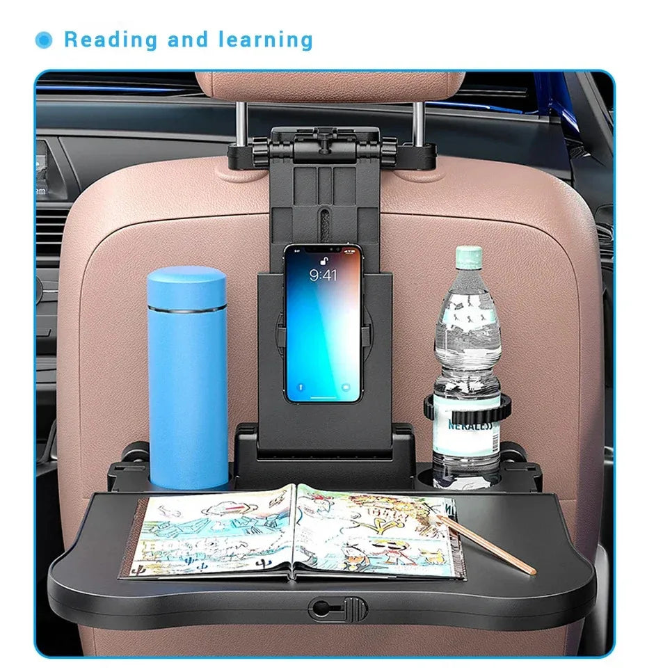Porte-gobelet multifonctionnel pour siège arrière de voiture, dossier d'ordinateur portable, housse de siège, table