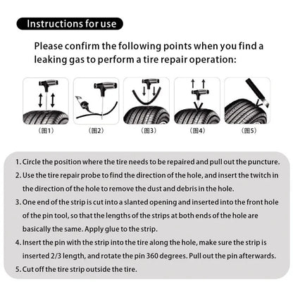 Kit de réparation de pneus Auto/Moto