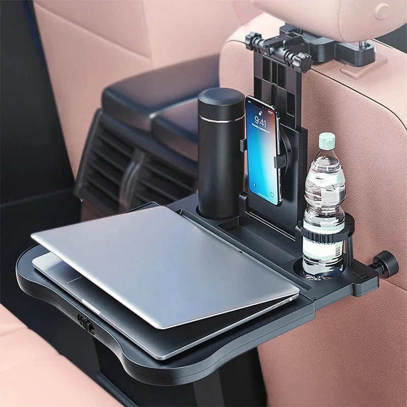 Porte-gobelet multifonctionnel pour siège arrière de voiture, dossier d'ordinateur portable, housse de siège, table